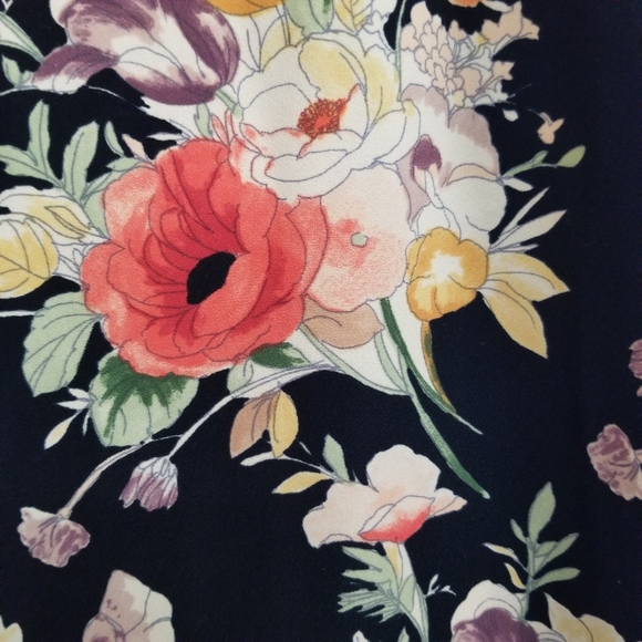 Sactuary Floral Bouquet Print Wrap Dress Size XL. Fits more like size M/L - Picture 8 of 10